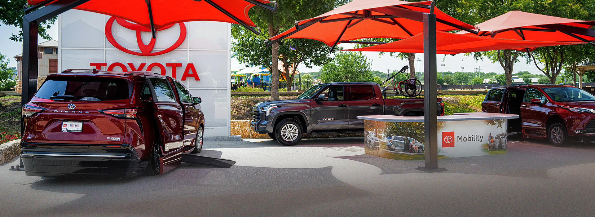 Sienna and Tundra at Toyota Mobility event 